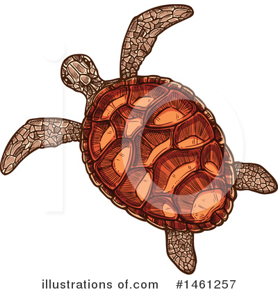 Royalty-Free (RF) Sea Turtle Clipart Illustration by Vector Tradition SM - Stock Sample #1461257