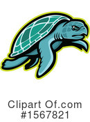 Sea Turtle Clipart #1567821 by patrimonio