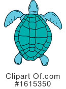Sea Turtle Clipart #1615350 by patrimonio