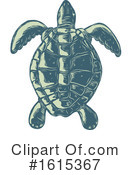 Sea Turtle Clipart #1615367 by patrimonio