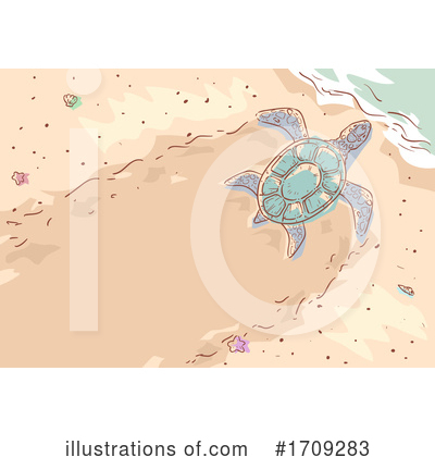 Royalty-Free (RF) Sea Turtle Clipart Illustration by BNP Design Studio - Stock Sample #1709283