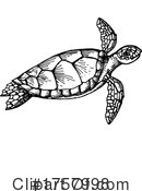Sea Turtle Clipart #1757998 by Vector Tradition SM