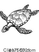 Sea Turtle Clipart #1758001 by Vector Tradition SM