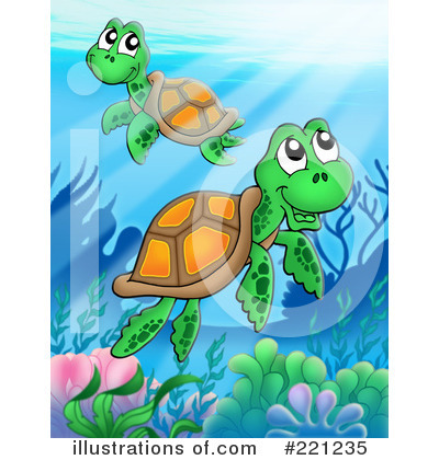 Sea Turtle Clipart #221235 by visekart