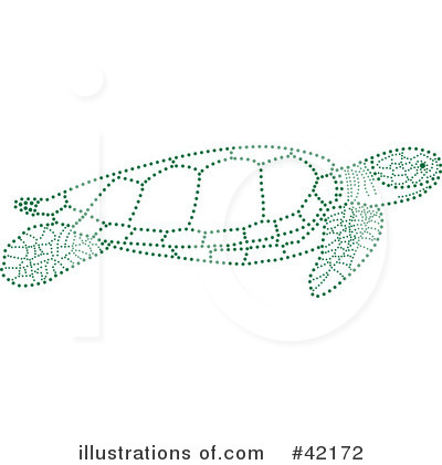 Royalty-Free (RF) Sea Turtle Clipart Illustration by Cherie Reve - Stock Sample #42172