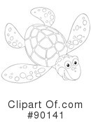 Sea Turtle Clipart #90141 by Alex Bannykh