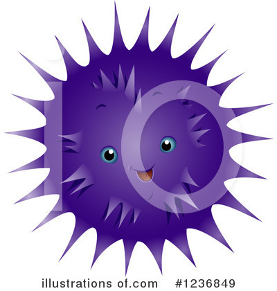Royalty-Free (RF) Sea Urchin Clipart Illustration by BNP Design Studio - Stock Sample #1236849