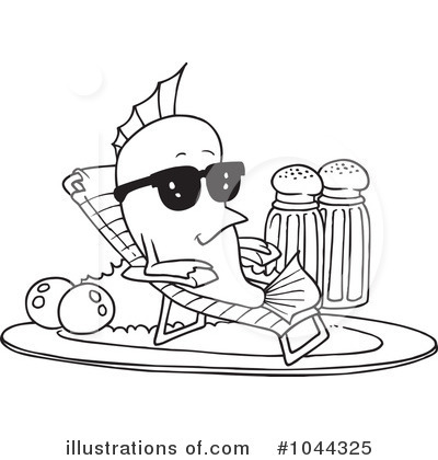 Royalty-Free (RF) Seafood Clipart Illustration by toonaday - Stock Sample #1044325