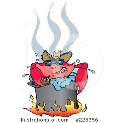 Royalty-Free (RF) Seafood Clipart Illustration by Dennis Holmes Designs - Stock Sample #225356