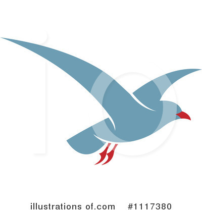 Seagull Clipart #1117380 by Lal Perera