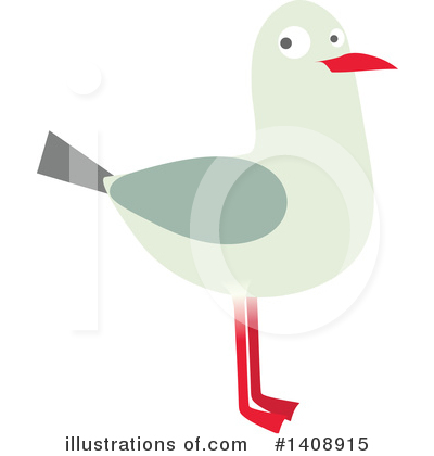 Royalty-Free (RF) Seagull Clipart Illustration by Melisende Vector - Stock Sample #1408915