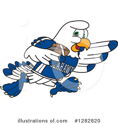 Seahawk Clipart #1282820 by Mascot Junction