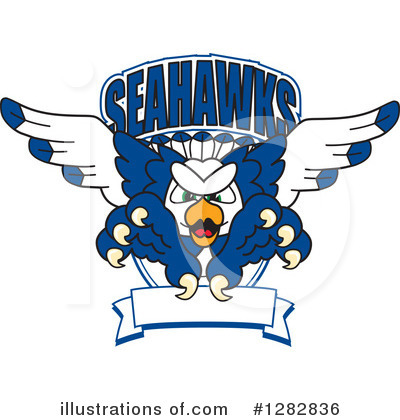 Royalty-Free (RF) Seahawk Clipart Illustration by Mascot Junction - Stock Sample #1282836
