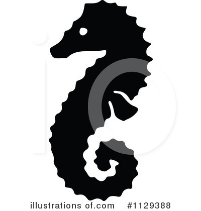 Seahorse Clipart #1129388 by Prawny Vintage