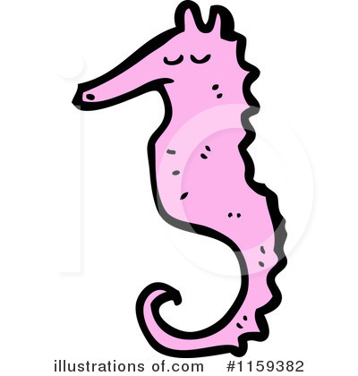 Royalty-Free (RF) Seahorse Clipart Illustration by lineartestpilot - Stock Sample #1159382