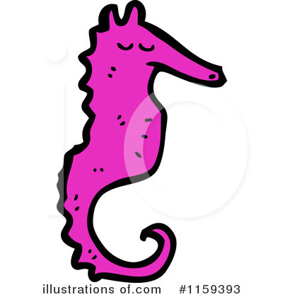 Royalty-Free (RF) Seahorse Clipart Illustration by lineartestpilot - Stock Sample #1159393