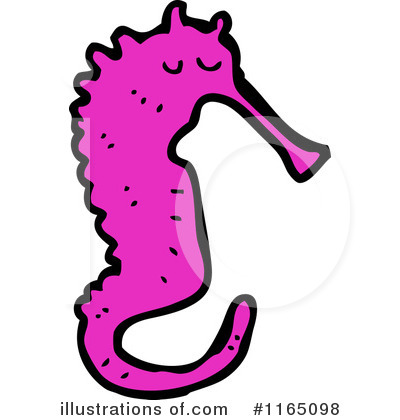 Royalty-Free (RF) Seahorse Clipart Illustration by lineartestpilot - Stock Sample #1165098