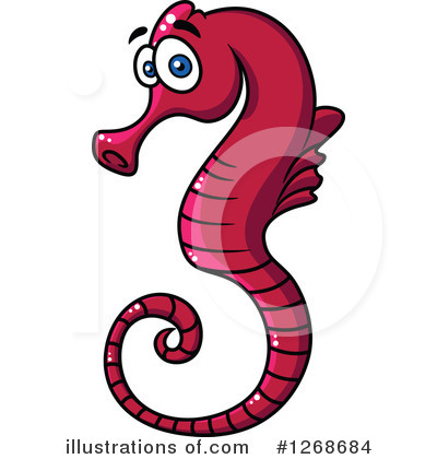 Seahorse Clipart #1268684 by Vector Tradition SM