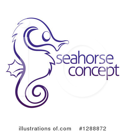 Seahorse Clipart #1288872 by AtStockIllustration