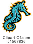 Seahorse Clipart #1567836 by patrimonio