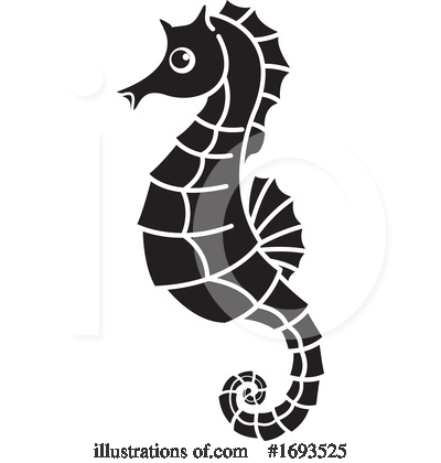 Seahorse Clipart #1693525 by Lal Perera