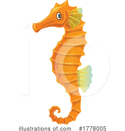 Royalty-Free (RF) Seahorse Clipart Illustration by Vector Tradition SM - Stock Sample #1778005
