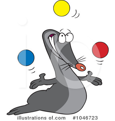 Royalty-Free (RF) Seal Clipart Illustration by toonaday - Stock Sample #1046723