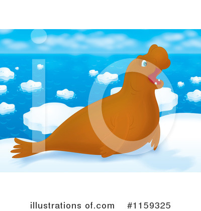 Royalty-Free (RF) Seal Clipart Illustration by Alex Bannykh - Stock Sample #1159325