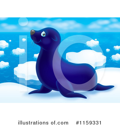 Royalty-Free (RF) Seal Clipart Illustration by Alex Bannykh - Stock Sample #1159331