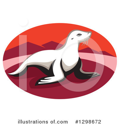 Royalty-Free (RF) Seal Clipart Illustration by patrimonio - Stock Sample #1298672
