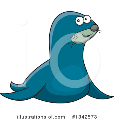 Sea Lion Clipart #1342573 by Vector Tradition SM