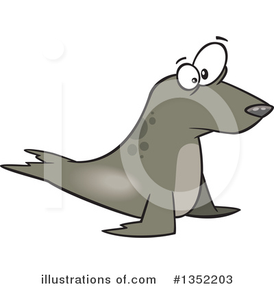 Royalty-Free (RF) Seal Clipart Illustration by toonaday - Stock Sample #1352203