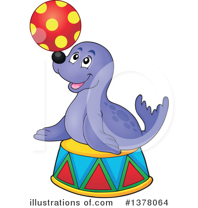 Seal Clipart #1378064 by visekart