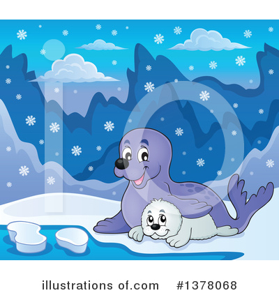 Royalty-Free (RF) Seal Clipart Illustration by visekart - Stock Sample #1378068
