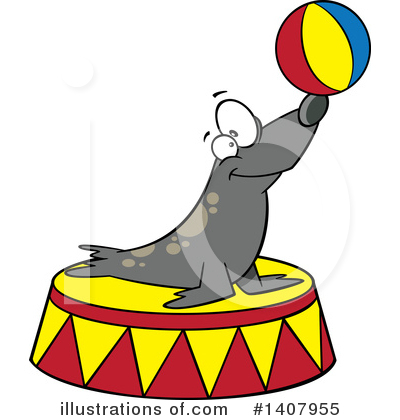 Royalty-Free (RF) Seal Clipart Illustration by toonaday - Stock Sample #1407955