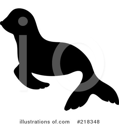 Royalty-Free (RF) Seal Clipart Illustration by Pams Clipart - Stock Sample #218348