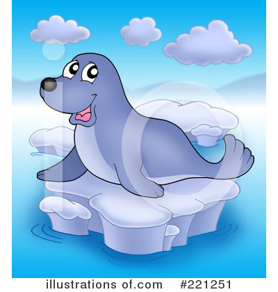 Royalty-Free (RF) Seal Clipart Illustration by visekart - Stock Sample #221251