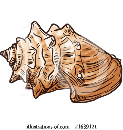 Royalty-Free (RF) Seashell Clipart Illustration by Vector Tradition SM - Stock Sample #1689121