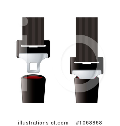 Royalty-Free (RF) Seat Belt Clipart Illustration by michaeltravers - Stock Sample #1068868