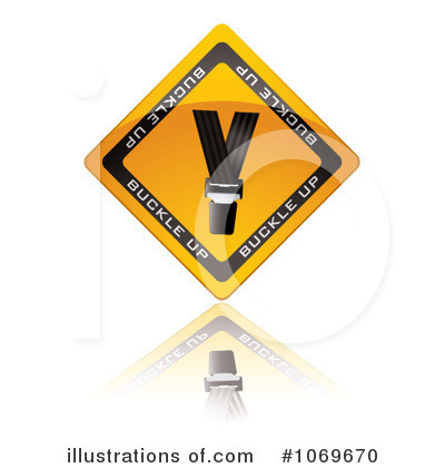 Royalty-Free (RF) Seat Belt Clipart Illustration by michaeltravers - Stock Sample #1069670