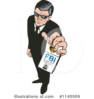 Royalty-Free (RF) Secret Agent Clipart Illustration by patrimonio - Stock Sample #1145009