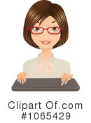 Secretary Clipart #1065429 by Melisende Vector