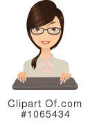Secretary Clipart #1065434 by Melisende Vector