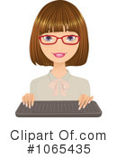 Secretary Clipart #1065435 by Melisende Vector