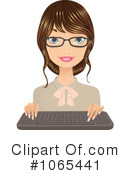Secretary Clipart #1065441 by Melisende Vector
