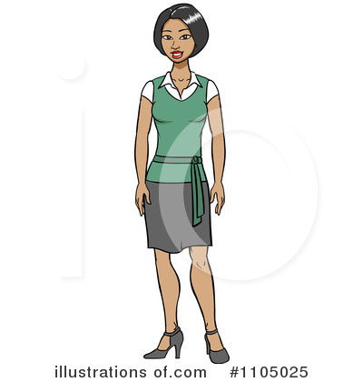 Royalty-Free (RF) Secretary Clipart Illustration by Cartoon Solutions - Stock Sample #1105025