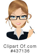 Secretary Clipart #437136 by Melisende Vector