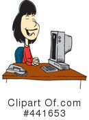 Secretary Clipart #441653 by toonaday