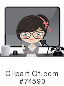 Secretary Clipart #74590 by Melisende Vector