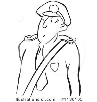 Royalty-Free (RF) Security Guard Clipart Illustration by Picsburg - Stock Sample #1136105